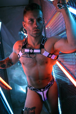 breedwell white Akira Body Harness thumbnail 3