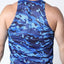 cellBlock 13 Blue Ajax Camo Mesh Tank Top