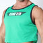 cellBlock 13 Green Marathon Cutoff Tank Top