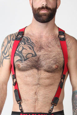 celllBlock 13 Red Spartan Neoprene Reversible Harness thumbnail 1