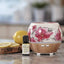 ellia for HoMEDiCS White/Pink-Flowers Awaken Ultrasonic Aroma Diffuser Starter Kit
