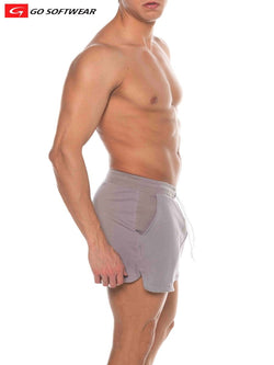 go Softwear Silver Grey Pacific French Terry Shorts w/Pockets thumbnail 2