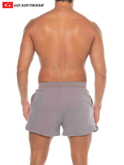 go Softwear Silver Grey Pacific French Terry Shorts w/Pockets thumbnail 3