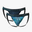 pAPI Crystal teal And Pageant Blue 2-Pack Jockstraps