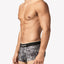 pAPI grey Paisley and Black Beauty 2-Pack Microflex Brazilian Trunks