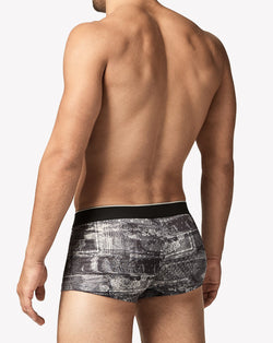 pAPI grey Paisley and Black Beauty 2-Pack Microflex Brazilian Trunks thumbnail 3