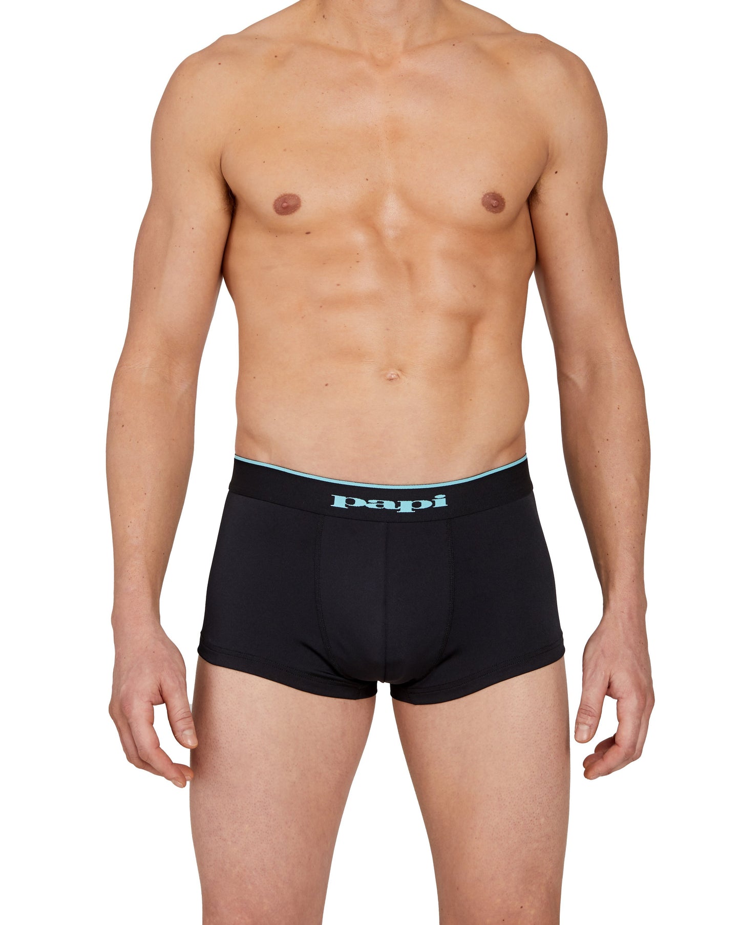 papi Grey Denim and Black Beauty 2-Pack Microflex Brazilian Trunks