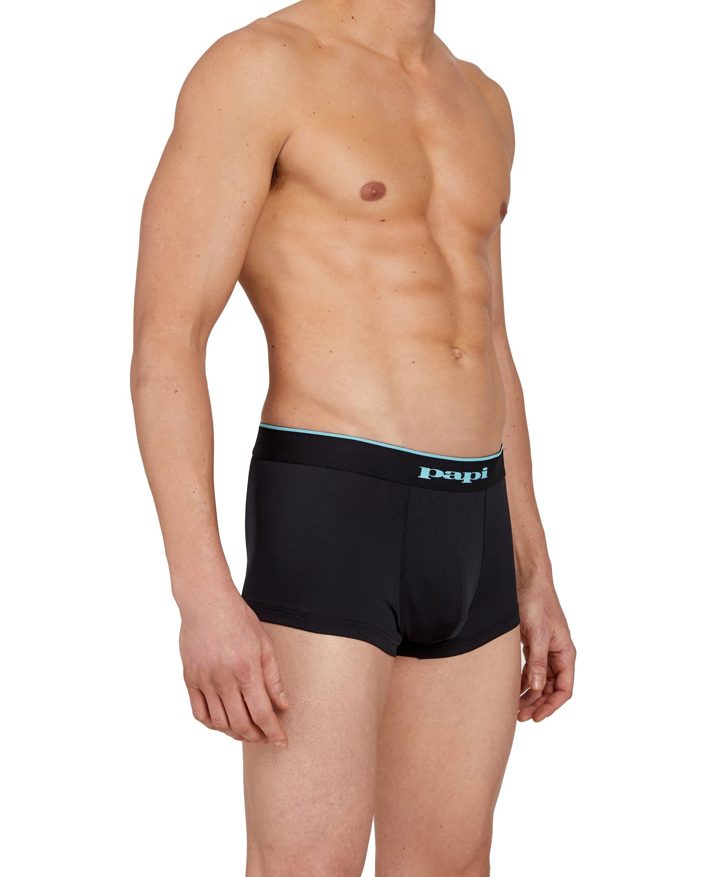 papi Grey Denim and Black Beauty 2-Pack Microflex Brazilian Trunks