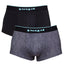 papi Grey Denim and Black Beauty 2-Pack Microflex Brazilian Trunks