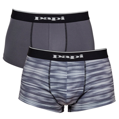 papi Grey Space Dye Magnet 2-Pack Microflex Brazilian Trunks