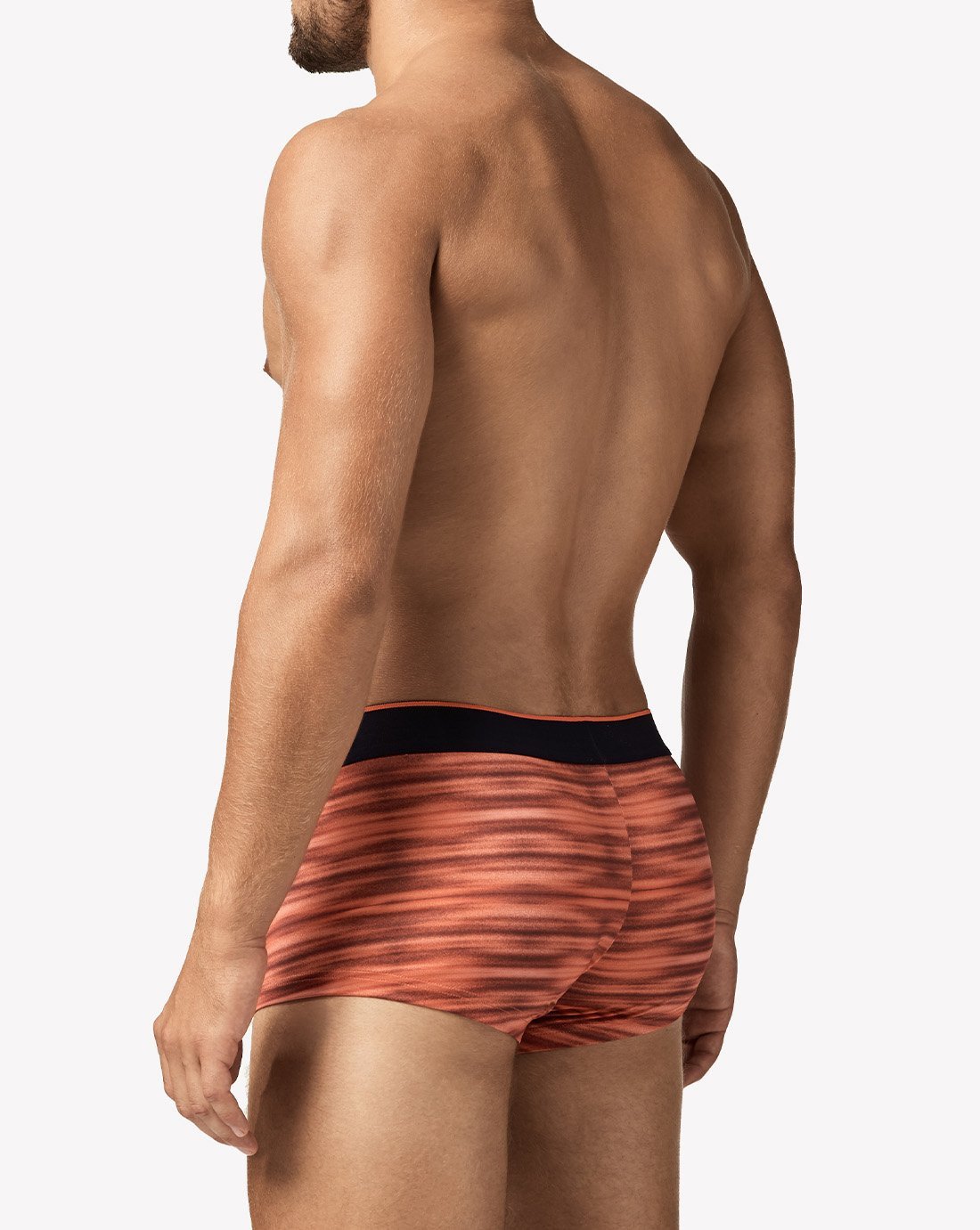 papi Orange Space Dye and Maritime Blue 2-Pack Microflex Brazilian Trunks