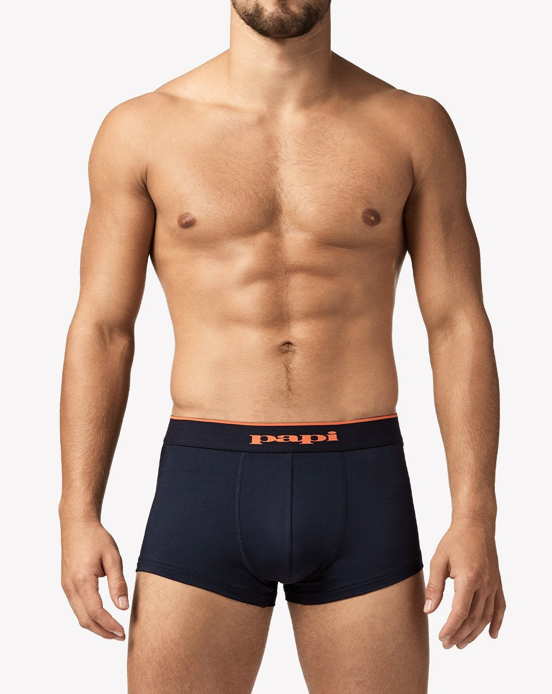 papi Orange Space Dye and Maritime Blue 2-Pack Microflex Brazilian Trunks