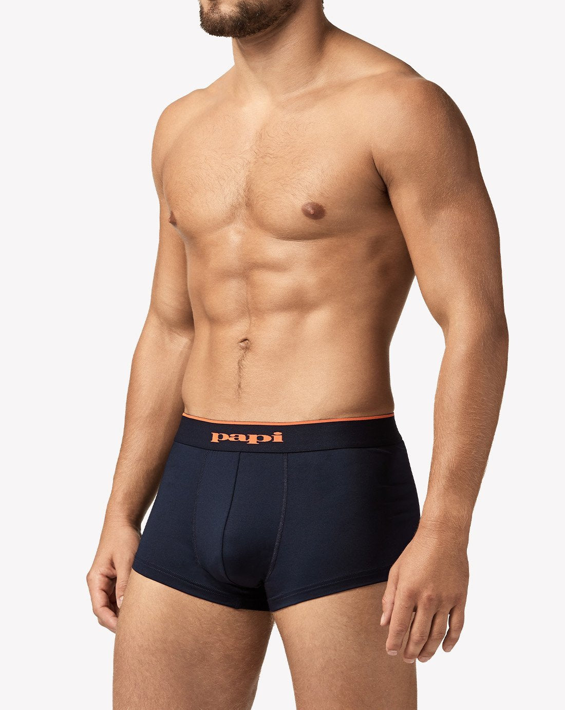 papi Orange Space Dye and Maritime Blue 2-Pack Microflex Brazilian Trunks