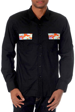 00 Nothing Black Watch Out Button-Up thumbnail 1