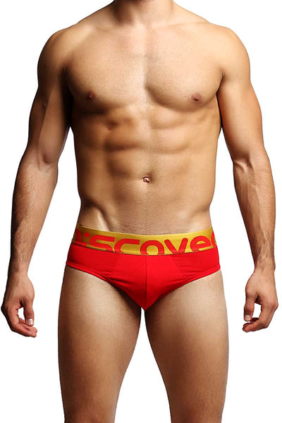Discover Red Happy New Year Sliq Brief