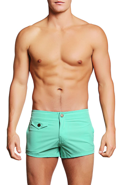 PoolBoy Teal Shorty Short