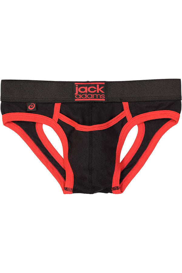 Jack Adams Black & Red Army Fly Jock-Brief