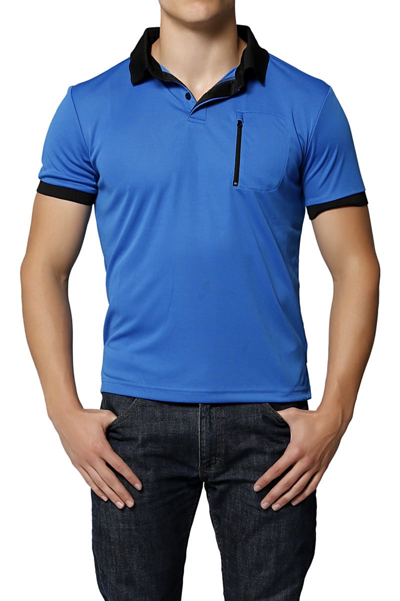 Body Tech Royal Blue Motion Polo Shirt