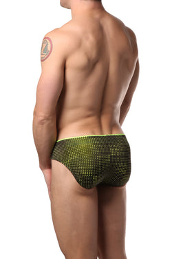 2(X)IST Black & Neon Yellow Sliq Brief thumbnail 2