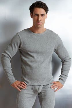 H.I.M. Grey Lumber-Jack Crew-Neck Tee thumbnail 1