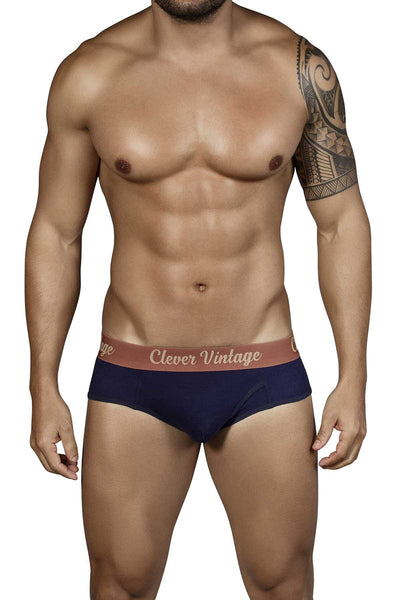 Clever Navy Old-School Open-Fly Brief