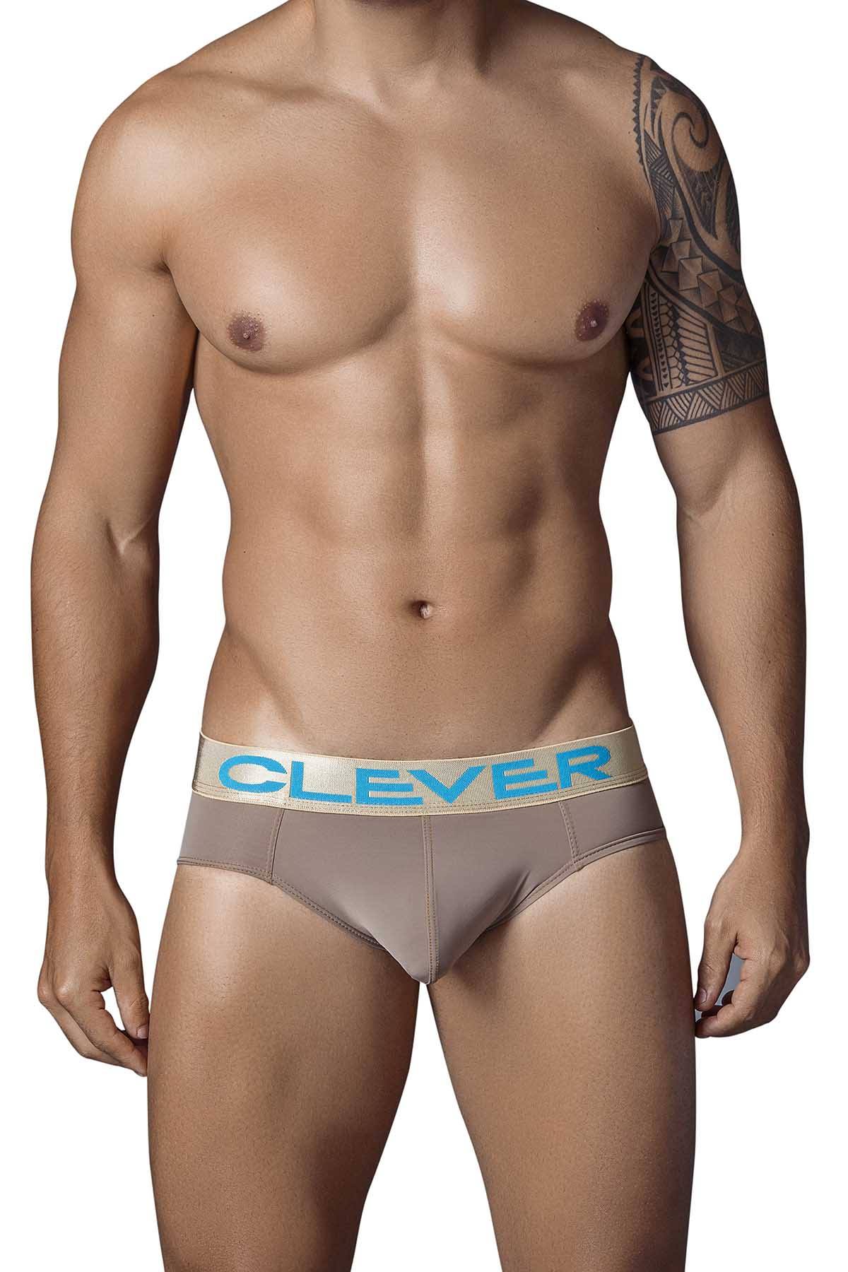 Clever Brown Navy Latin Brief