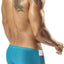 PPÜ Turquoise/White-Panel Trunk-Brief