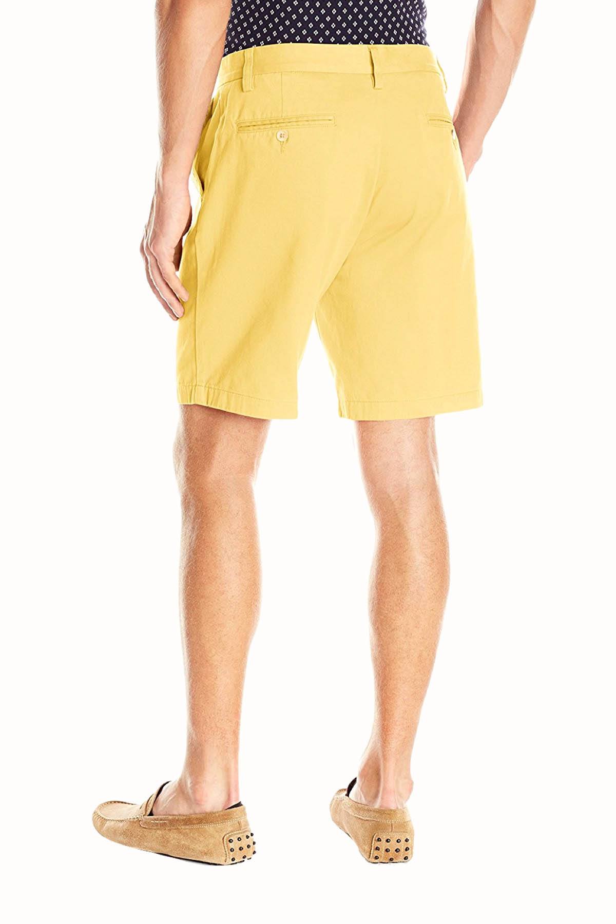 Nautica Corn Cotton-Twill Flat-Front Deck Short