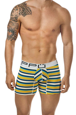 PPÜ White/Orange Stripe Boxer Brief thumbnail 1