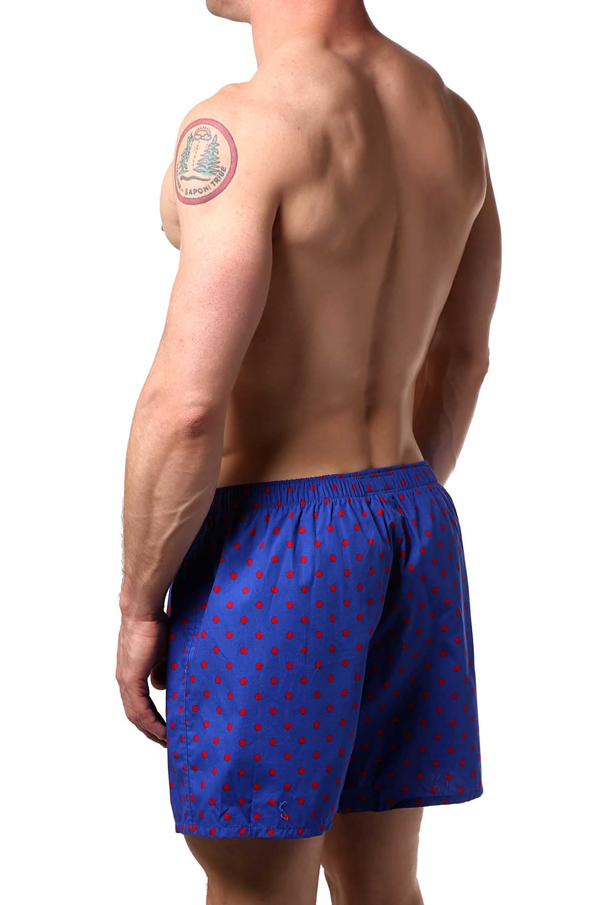 Polo Ralph Lauren Blue/Red Polka Dot Classic-Fit Woven Boxer Short