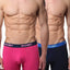 2(X)IST Navy & Fuchsia Performance Cotton Boxer Brief 2-Pack