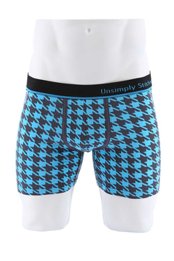 Unsimply Stitched Blue Houndstooth Boxer thumbnail 1