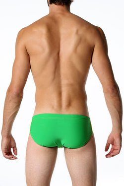 CheapUndies Green Varsity Swim Brief thumbnail 2