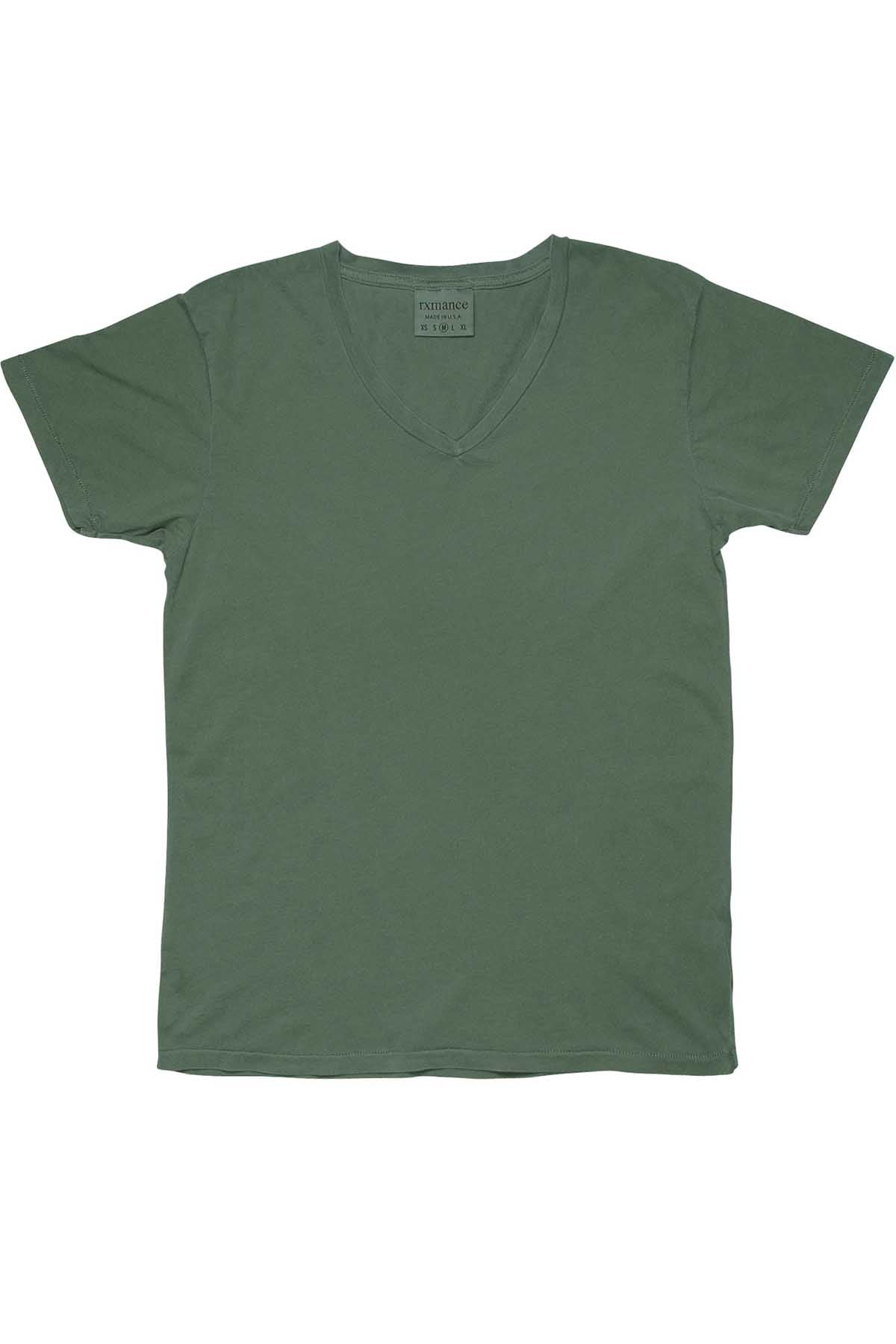 Rxmance Unisex Grass Green V-Neck Tee