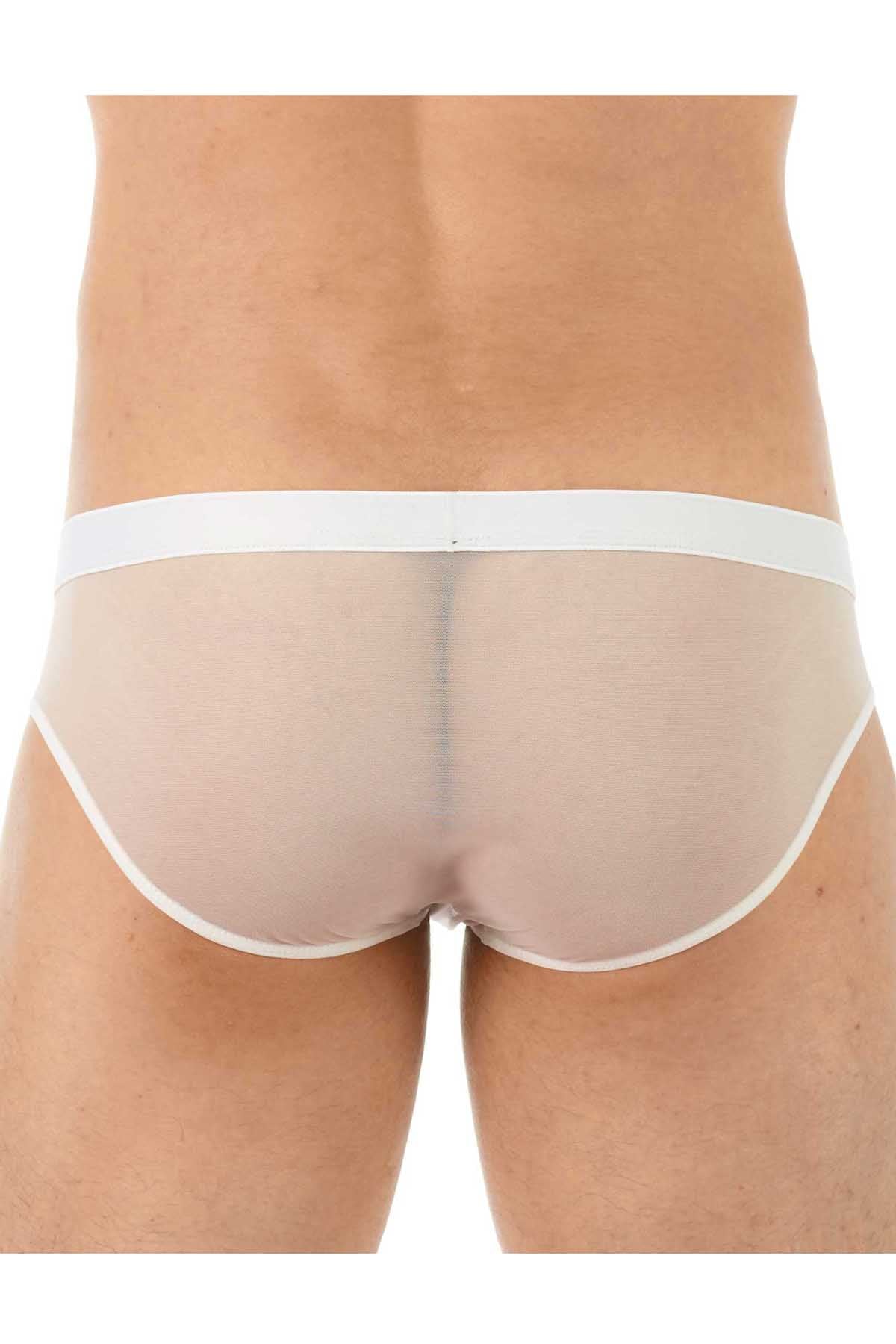 Gregg Homme White Erotik Ultra Sheer Mesh C-Ring Brief