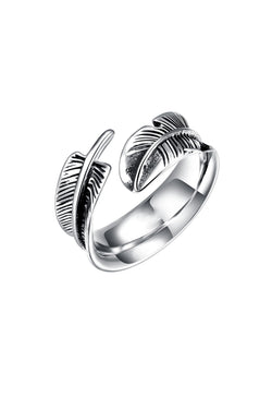 Gomaya Feather Stainless Steel Ring thumbnail 2