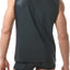 Gregg Homme Black Reveal Italian Jacquard Muscle Top