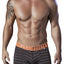 XTREMEN Black/Orange Sport Performance Breathable Boxer Brief