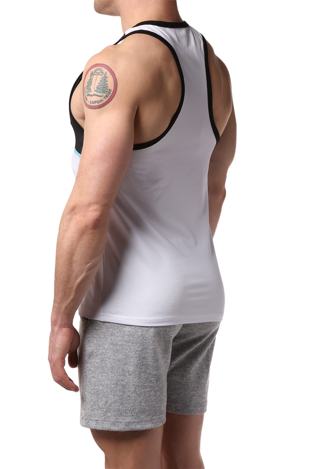 Freedom Reigns Black/White Bond Inset Tank