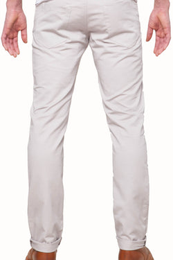 Something Strong Light Grey Straight Leg 5-pocket Pant thumbnail 4