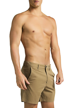 Trend Khaki Washed Chino Short thumbnail 3