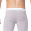 WOOD Violet Grey Heather Biker Brief
