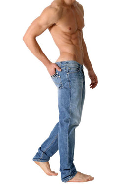 Rufskin Faded Blue Donovan Distressed Denim Jeans thumbnail 2