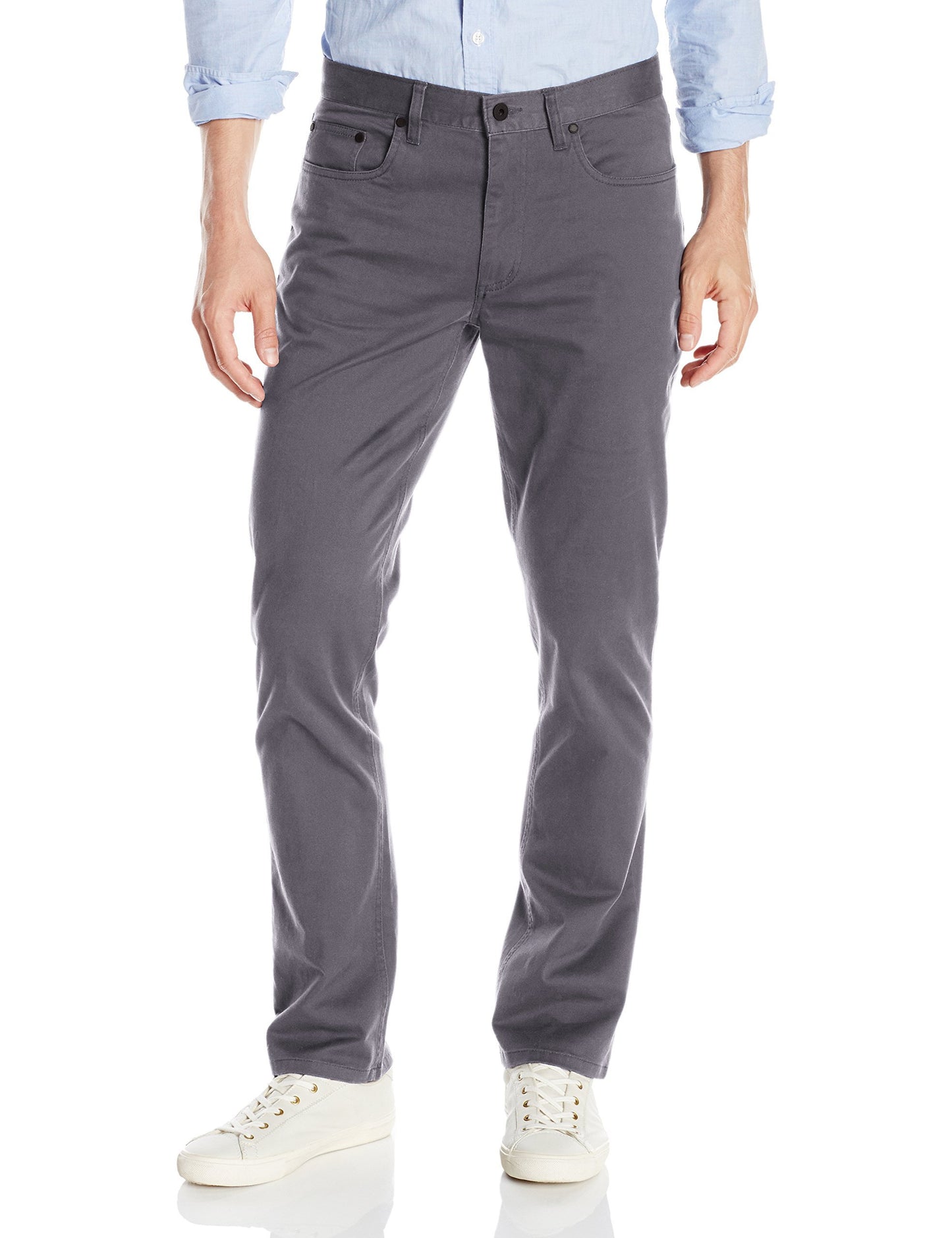 Kenneth Cole REACTION Hematite 5 Pocket Pant