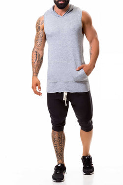 Jor Gray Stereo Hoodie Tank thumbnail 1