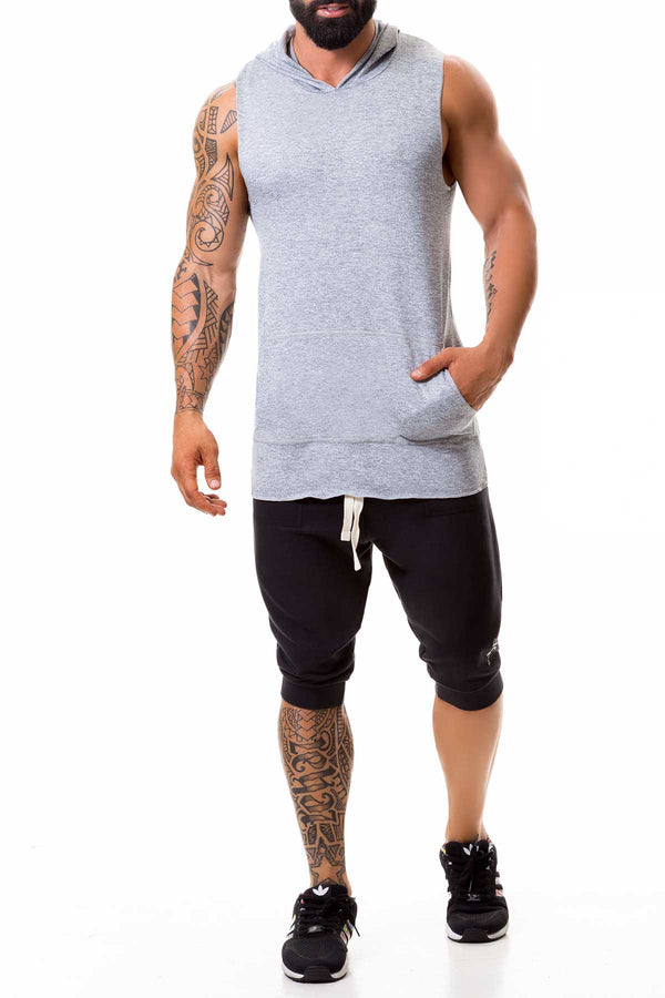 Jor Gray Stereo Hoodie Tank