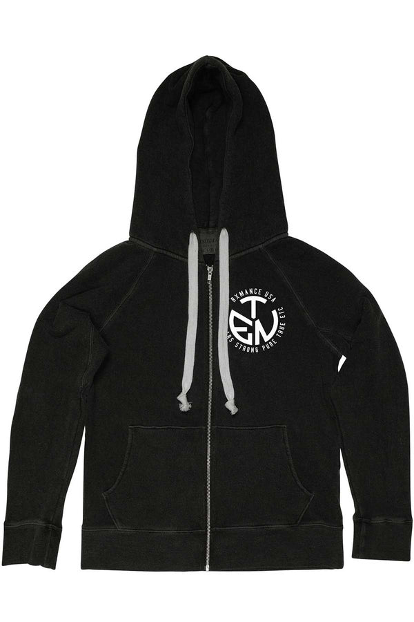 Rxmance Unisex Phantom Black Circle Ten Zip Hoody