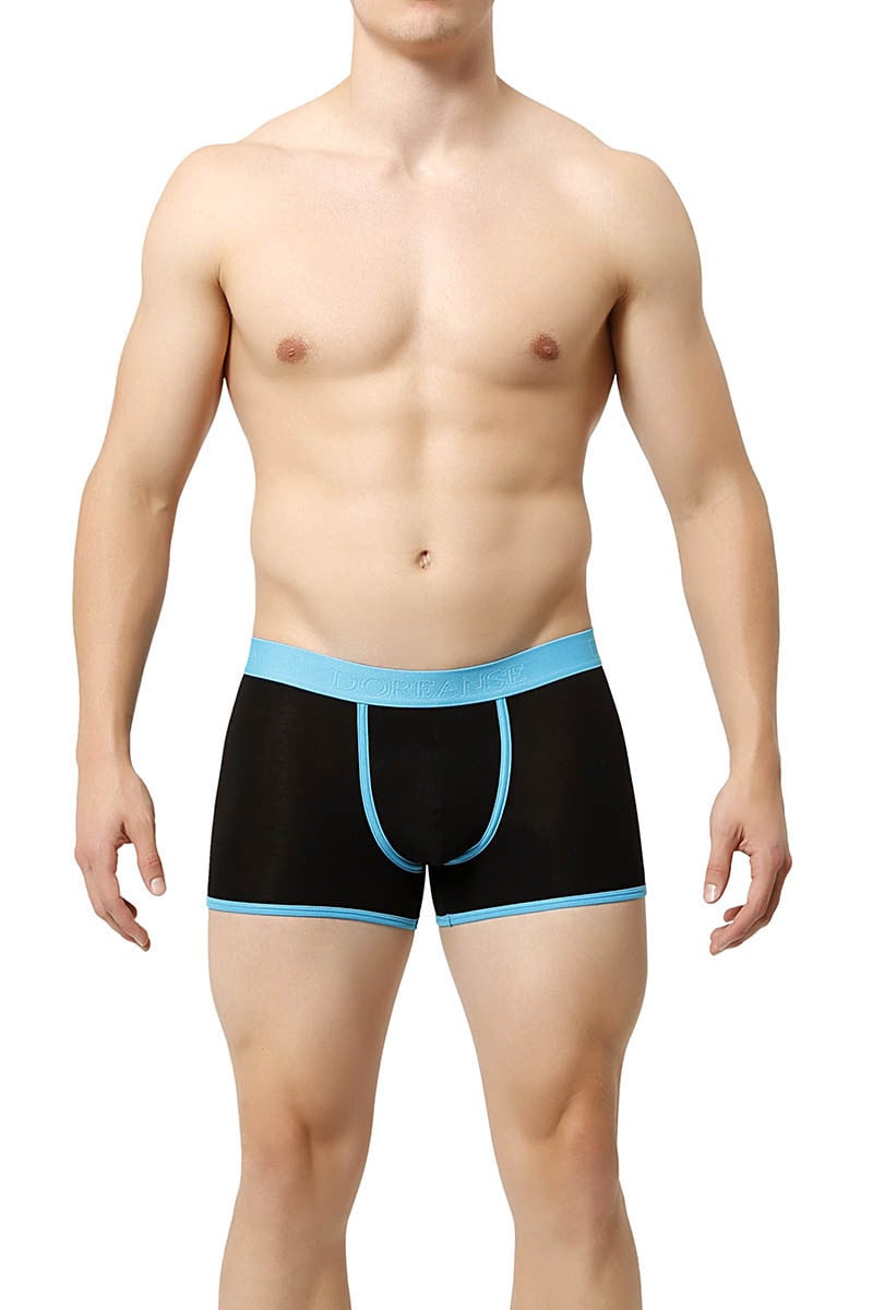 Doreanse Black/Turquoise Contrast Boxer Brief
