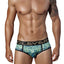 Clever Green Background Piping Brief
