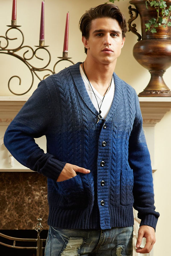 P.O.V. Blue Ombre Cardigan